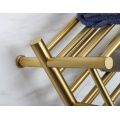 Luxury Golden Heated Towel Radiator Stainless Steel 304 Towel Racks Towel Warmer 9048